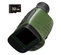 Observación de aves de alta resolución con sistemas de vista nocturna integrados, diseño compacto para senderismo, camping, observación de vida silvestre, observación digital de vida silvestre