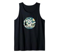 Observación de aves gansos gansos - Van Gogh estilo noche estrellada Camiseta sin Mangas