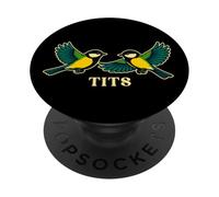Observación de Aves Gran Teta Inapropiado Dirty Bird Birding PopSockets PopGrip Adhesivo