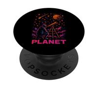 Observación de estrellas Planeta Explorador Astrónomo Galáctico PopSockets PopGrip Adhesivo