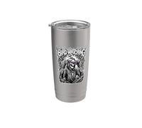 Observación extrema de aves, divertido Death Metal, Grim Reaper Birding Vaso térmico de acero inoxidable de doble pared