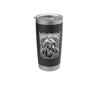 Observación extrema de aves, divertido Death Metal, Grim Reaper Birding Vaso térmico de acero inoxidable de doble pared