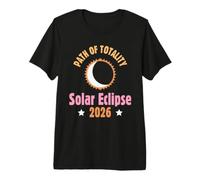 Observador de la trayectoria de la totalidad del Eclipse Solar Total 2026 Camiseta Premium