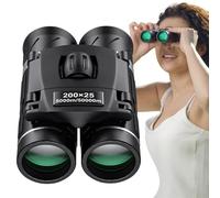 Observador de pájaros - binoculares ultracompactos, compacto detrás del vidrio | 200 × 25 HD compacto-deporte-mini bolsillo a base de bolsillo, binoculares para observación de aves, estrella telescópi
