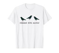 Obsessed with Murder Group of Crows Ravens Camiseta gráfica económica