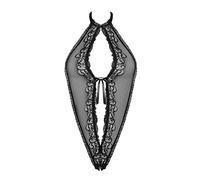 OBSESSIVE 830-TED-1 Teddy Color Negro Lencería, Talla única para Mujer