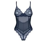 Obsessive Body abierto con copas con aros para mujer Azul XL/2XL