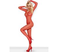 Obsessive combinación Bodystocking rojo N109 Small/Medium