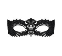 Mascarilla veneciana bordada negra Obsessive