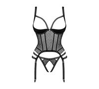 Obsessive Corsé Sexy Lanelia Corset, Negro,XS-S