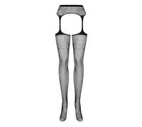Medias con Liguero Obsessive S207 XL/XXL Negro