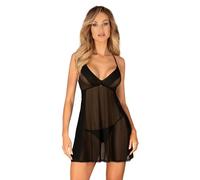 Obsessive Latinesa Muñeca bebé y tanga para mujer Black XL/XXL