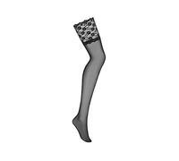 Medias Leticia Obsessive de encaje ancho (negro) - L/XL