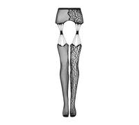 Obsessive S821 Medias de liga para mujer Negro S-L