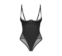 Obsessive Stelisa Body abierto con pechos al descubierto para mujer Negro L/XL