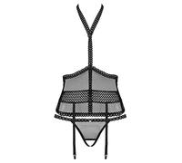 Obsessive Strapelie Corset + string - Noir