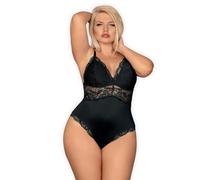 Obsessive Ropa interior erótica Teddy de cuero y látex 1 unidad 200 g