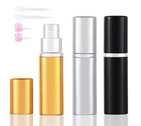 OBSGUMU 3 piezas 10ML Atomizador Perfume Recargable, Miniaturas perfume bote spray pulverizador, Pulverizador colonia portátil, Adecuado para viajar, salir de fiesta, pasear, salir en una cita.