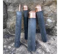 Obsidian Crafting Flint Knapping Tools, Dragon Crystal Stone Age Toolkit, Including 3 Copper Boppers, 1 Pressure Flaker, Flint Napping Tools for Both Pros and Beginners