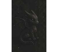 Obsidian Grid Dragon Notebook || Lined, 6x9, 120 Pages: Journal for Writers, Fantasy Fans & DnD Players