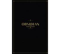 OBSIDIAN: Personal Lined Journal | 120 Ruled Pages | Black & Gold Minimalist Notebook | 6×9 | Elegant Gift for Writers, Artists & Deep Thinkers