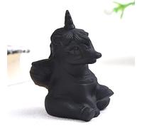Obsidiana natural tallada unicornio roca mineral espécimen artesanía decoración del hogar arte coleccionable figura regalos 1 unidad, unicornio