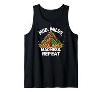 Obstacle Course Racing Mud Miles Madness Repeat Camiseta sin Mangas