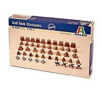 Obstáculos Anticarro Diorama Kit De Plástico 1:72 Modelo ITALERI