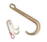 Obstáculos Coche Gancho De Remolque En Forma De J De 4/5 Toneladas - Gancho De Cadena Colgante De Seguridad Galvanizado Tipo J, Gancho De Remolque Para Vehículo De Rescate Cuerdas para remolque(5t)