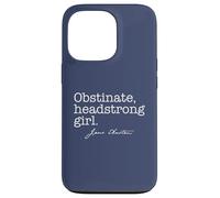 OBSTINADA, Headstrong Girl Jane Austen Quote Meme EN LA Espalda Carcasa para iPhone 13 Pro