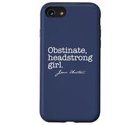 OBSTINADA, Headstrong Girl Jane Austen Quote Meme EN LA Espalda Carcasa para iPhone SE (2020) / 7/8