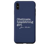OBSTINADA, Headstrong Girl Jane Austen Quote Meme EN LA Espalda Carcasa para iPhone XS MAX
