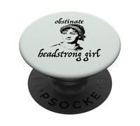OBSTINADO, Headstrong Girl Jane Austen Citas Lector Meme PopSockets PopGrip Adhesivo