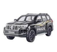 OBTABYBQX Fundición a presión 1:18 For Toyota Land Cruiser SUV Alloy Car Models Scale Fashion Metal Vehicle Model Display Ornaments Collection Recuerdo(Black)