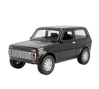 OBTABYBQX Fundición a presión 1:18 per Lada Niva Scala Modelli Di Auto In Lega Pressofusa Porte Apribili Modello Da Collezione Souvenir Decorativi Recuerdo(Black)
