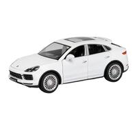 OBTABYBQX Fundición a presión 1:24 For Porsches Cayenne Turbo Scale Alloy Car Models Realistic Pre-Built Metal Vehicle Model Display Collection Recuerdo(White)