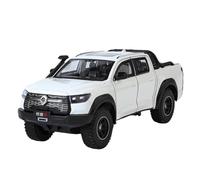 OBTABYBQX Fundición a presión 1:24 For Vehículos Todoterreno Great Wall Modelos Automóviles Aleación Decoraciones Vehículos Adornos Exhibición Coleccionables Recuerdo(White)
