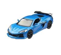 OBTABYBQX Fundición a presión 1:36 For Chevrolet Corvette Z06 2023 Modelo Coche Deportivo Aleación A Escala Modelo Vehículo De Lujo Kits Colección For Exposición Recuerdo(Blue)