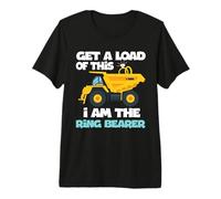 Obtén una Carga de Este camión Portador de Anillos de Boda I Am The Ring Camiseta Premium