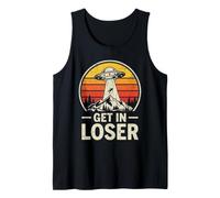 Obtener en Perdedor OVNI Alien Secuestro Montaña Puesta del Sol Humor Retro Camiseta sin Mangas