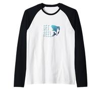 Obtener Reel - Big Fish for Anglers, Fisherman's Outdoor Graphic Camiseta Manga Raglan