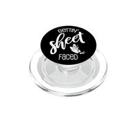 Obtener sábana enfrentada Fantasma Minimalista Halloween Espeluznante Fantasma PopSockets PopGrip para MagSafe