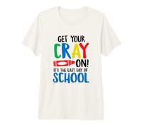 Obtenga su Cray el último día de Clases Doodle Teacher Camiseta Premium