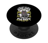 Obtengo mi Buena Apariencia de Daddy Black Chow Chow Dog Lover PopSockets PopGrip Adhesivo