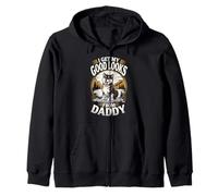 Obtengo mi buena apariencia de Daddy Black Shiba Inu Dog Lover Sudadera con Capucha