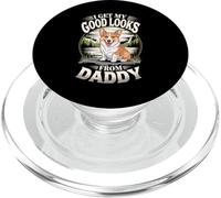 Obtengo mi Buena Apariencia de Daddy Corgi Puppy Dog Lover PopSockets PopGrip para MagSafe