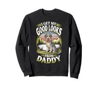 Obtengo mi Buena Apariencia de Daddy Irish Wolfhound Dog Lover Sudadera