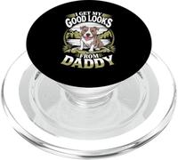 Obtengo mi Buena Apariencia de Daddy Pitbull Terrier Dog Lover PopSockets PopGrip para MagSafe
