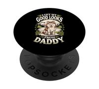 Obtengo mi Buena Apariencia de Daddy Pomsky Puppy Dog Lover PopSockets PopGrip Adhesivo