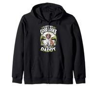 Obtengo mi Buena Apariencia de Daddy Saint Bernard Puppy Dog Lover Sudadera con Capucha